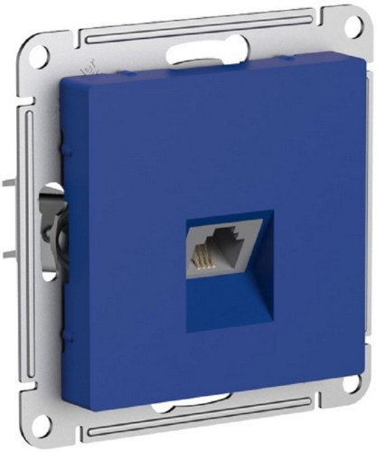 Розетка телефонная без рамки Systeme Electric AtlasDesign 1-м. RJ11 аквамарин картинка